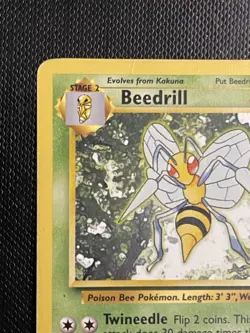 Pokemon TCG Beedrill Base Set, 17/102, Regular Rare Card - Image 3