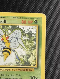 Pokemon TCG Beedrill Base Set, 17/102, Regular Rare Card - Image 4
