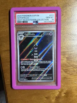 Pokemon Gothitelle Sticker Collection Promo SVP 211 Graded Card PSA 10 - Image 1