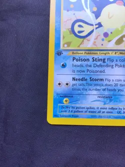 Pokemon Cards: 1st Edition Neo Revelation Common: Qwilfish 49/64 - Image 5