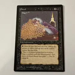 MTG: Greed - Legends - LP+- Magic the Gathering - Free Shipping - English - - Image 1