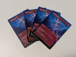 MTG Lightning Bolt - Borderless - Double Masters 2022 NM x4 - Image 1