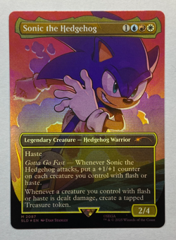 MTG - Secret Lair - Sonic: Friends & Foes - Sonic the Hedgehog (#2087) - FOIL - Image 1