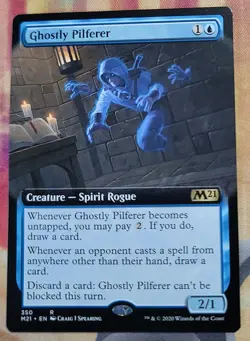 Ghostly Pilferer (Extended Art) MTG Core Set 2021 (M21) (NM) - Image 1