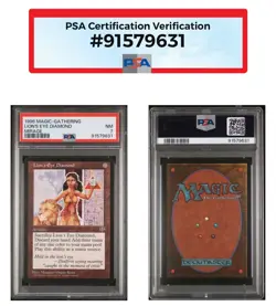 Magic the Gathering MTG Mirage Lion's Eye Diamond PSA 7 NM - Image 3