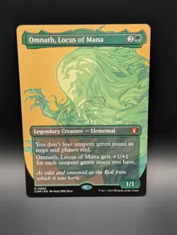 MTG - Omnath, Locus of Mana - BORDERLESS - Legendary Creature - CMM 680 - NM - Image 1