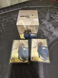 MTG MagicCon Las Vegas 2024 Ultra Pro Deck Box + Sleeves Angel Anna Christensen - Image 2