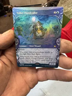 Valley Floodcaller, MTG, Bloomburrow Commander, Magic, 308 RARE FOIL BOARDERLESS - Image 1