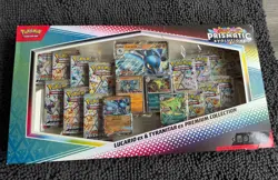 Pokemon TCG Prismatic Evolutions Lucario Ex + Tyranitar Ex Premium Collection - Image 1