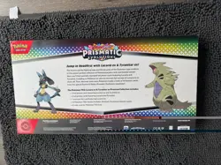 Pokemon TCG Prismatic Evolutions Lucario Ex + Tyranitar Ex Premium Collection - Image 2