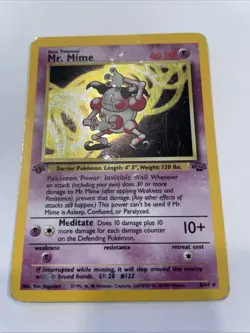 Mr Mime - 6/64 - 1999 1st Edition Holo Rare WOTC - Pokemon - Image 1