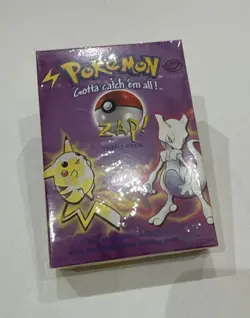 FACTORY SEALED 1999 Pokemon Zap Base Set Theme Deck 742818060189 - Image 1