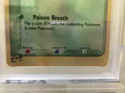 2003 Pokemon PSA 8 NM-MT Treecko 75/109 EX Ruby & Sapphire Reverse Holofoil 161 - Image 3