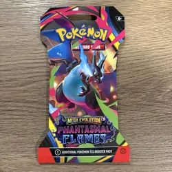 Pokemon TCG - PHANTASMAL FLAMES - Sleeved Booster Pack COMPLETE ART SET - 4Packs - Image 2