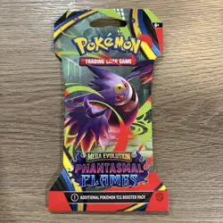 Pokemon TCG - PHANTASMAL FLAMES - Sleeved Booster Pack COMPLETE ART SET - 4Packs - Image 3
