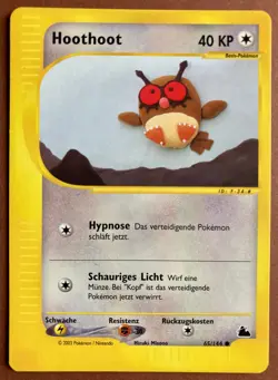Pokemon *Hoothoot* Common Skyridge 65/144 - Deutsch/ Excellent! - Image 1