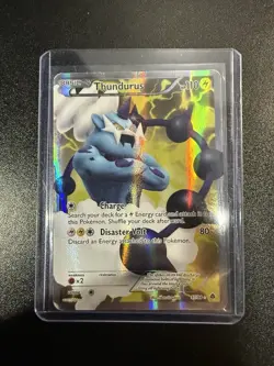 Pokemon TCG Thundurus 97/98 - BW Emerging Powers - Full Art Ultra Rare 2011 / - Image 2
