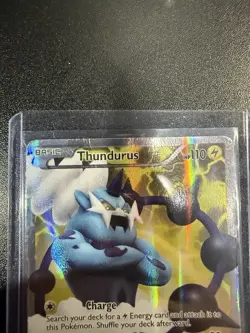 Pokemon TCG Thundurus 97/98 - BW Emerging Powers - Full Art Ultra Rare 2011 / - Image 3