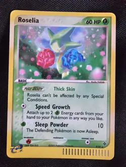 Pokemon Roselia 9/97 EX Dragon Set Holo Vintage 2003 LP Ungraded - Image 1