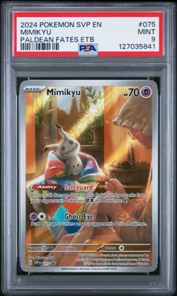 2024 POKEMON SVP EN-SV BLACK STAR PROMO #075 MIMIKYU PSA 9 - Image 1