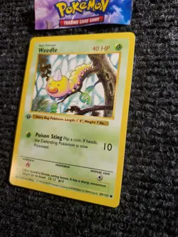 Weedle 1st Edition Shadowless Pokemon Base Set 69/102 NM - Image 2