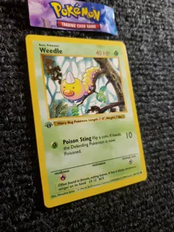 Weedle 1st Edition Shadowless Pokemon Base Set 69/102 NM - Image 3