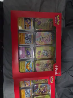Pokemon TCG Scarlet & Violet 151 Mini Tin 4-Pack Lot Of 3 Sam’s Club Sealed - Image 2