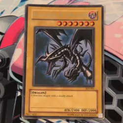 YuGiOh! Red-Eyes Black Dragon, Ultra Rare, Unl, SDJ-001 MP+ - Image 1