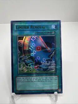 YuGiOh Limiter Removal HL06-EN002 Ultra Parallel Rare Hobby League LP - Image 1