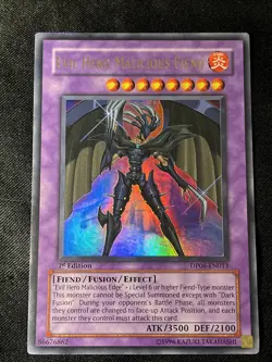 YUGIOH EVIL HERO MALICIOUS FIEND ULTRA RARE 1ST EDITION NM/VLP DP06-EN013 - Image 1