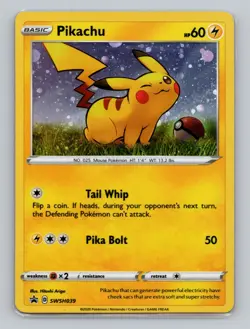Pikachu #SWSH039 Promo Pokemon TCG SWSH: Sword & Shield Promo Cards - Image 1