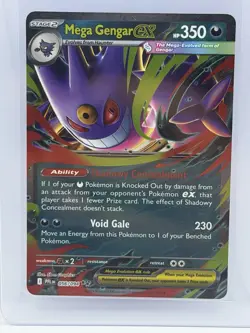 Mega Gengar ex 056/094 Me02: Phantasmal Flames Holo Double Rare Pokemon Card - Image 1