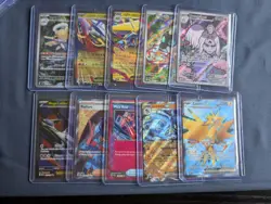 Pokemon TCG Scarlet Violet 151 Mega Evolutions 10-Card Lot Mega Latias Zapdos - Image 1