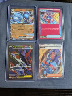 Pokemon TCG Scarlet Violet 151 Mega Evolutions 10-Card Lot Mega Latias Zapdos - Image 4