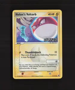 Holon's Voltorb 71/113 EX Delta Species Reverse Holo Stamped Pokemon Card LP+ - Image 1