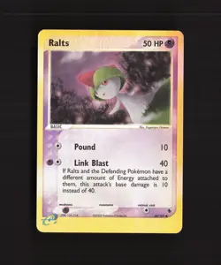 Ralts 68/109 EX Ruby & Sapphire Reverse Holo Pokemon Card NM - Image 1