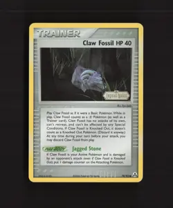 Claw Fossil 78/92 EX Legend Maker Reverse Holo Stamped Pokemon Card NM - Image 1