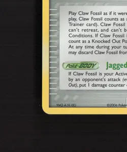Claw Fossil 78/92 EX Legend Maker Reverse Holo Stamped Pokemon Card NM - Image 5