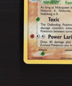 Nidoqueen 9/112 EX FiredRed & LeafGreen Holo Rare SWIRL Pokemon Card LP - Image 5