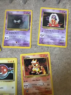 8 Card Pokemon Base Set Unlimited Vintage Card Lot Common/ Uncommon LP/HP - Image 5