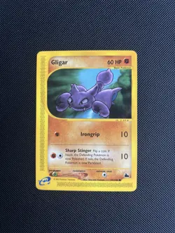 Pokemon Card Skyridge E Series Gligar 59/144 WOTC Near Mint NM - Image 1