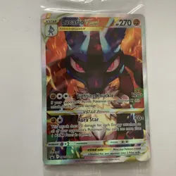 Pokemon Lucario VSTAR SWSH291 Centered Sealed Crown Zenith ETB Promo Card TCG - Image 2