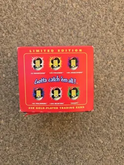 Pokemon 23k Gold-Plated Trading Card 1999 Burger King Jigglypuff New Sealed - Image 4