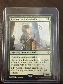 MTG Magic the Gathering Rhonas the Indomitable Amonkhet LP Card 182/347 - Image 1