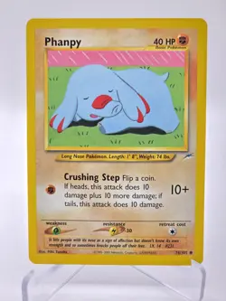 Phanpy 76/105 Neo Destiny WOTC Vintage Pokemon Card Non Holo Unlimited [LP] - Image 1