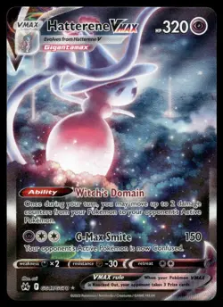 Pokemon Cards Hatterene VMAX GG47/GG70 Crown Zenith Galarian Gallery Holo NM - Image 1