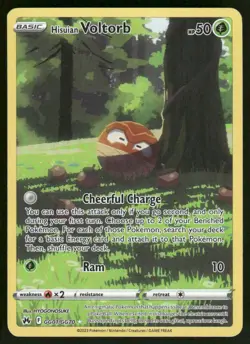 Pokemon Cards Hisuian Voltorb GG01/GG70 Crown Zenith Galarian Gallery Holo NM - Image 1