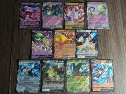 11 V & ex Pokemon Cards (Brilliant Stars, Paradox Rift, Scarlet & Violet) - Image 1