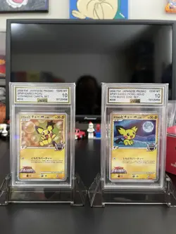 Spiky Eared Pichu M Movie Commemoration Pokemon Card Japan AGS 10 Sequential - Image 1