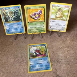 4 Card Pokemon Jungle/Fossil/Team Rocket Lot 1st ED Cards WOTC HP - Image 1